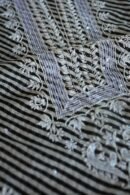 Black Kota Cotton Chikankari Unstitched Kurta Fabrics