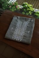 Black Kota Cotton Chikankari Unstitched Kurta Fabrics