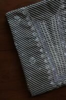 Black Kota Cotton Chikankari Unstitched Kurta Fabrics
