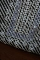 Black Kota Cotton Chikankari Unstitched Kurta Fabrics