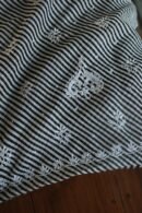 Black Kota Cotton Chikankari Unstitched Kurta Fabrics