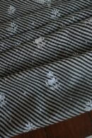 Black Kota Cotton Chikankari Unstitched Kurta Fabrics