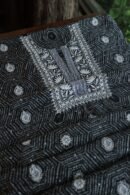 Black Muslin Chikankari Kurta Fabrics