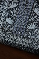 Black Muslin Chikankari Kurta Fabrics