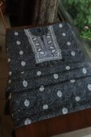 Black Muslin Chikankari Kurta Fabrics