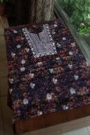 Black Muslin Chikankari Kurta Fabrics