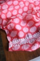 Black & Pink Soft Cotton Printed Unstitched Kurta Dupatta Set with Chikankari & Sequin Work