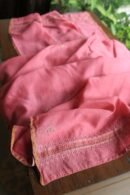 Dark Pink Maheshwari Chikankari Unstitched Fabric