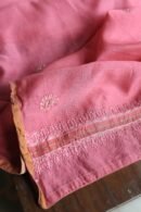 Dark Pink Maheshwari Chikankari Unstitched Fabric