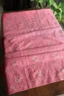 Dark Pink Maheshwari Chikankari Unstitched Fabric