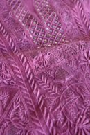 Dark Pink Mal Cotton Fine Chikankari With Kamdani Work Unstitched Fabric
