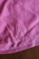 Dark Pink Mal Cotton Fine Chikankari With Kamdani Work Unstitched Fabric