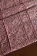 Deep Rose Shade Maheshwari Chikankari Unstitched Fabric