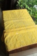 Dull Yellow Maheshwari Chikankari Unstitched Fabric
