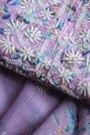 Floral Printed Kota Chikankari With Sequins Work Unstitched Kurta Dupatta Set