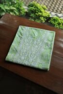Green Cotton Chikankari Unstitched Kurta Fabrics