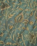 Green Mal Chanderi Silk Chikankari With Sequins Unstitched Kurta Dupatta Set