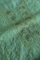 Green Mal Chanderi Silk Chikankari With Sequins Unstitched Kurta Dupatta Set