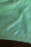 Green Mal Chanderi Silk Chikankari With Sequins Unstitched Kurta Dupatta Set