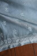 Grey Daraz Chanderi Chikankari Kurta Fabrics