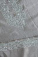 Grey Malmal Chikankari Unstitched Men's Kurtas Fabrics