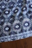 Grey & White Soft Cotton Printed Unstitched Kurta Dupatta Set with Chikankari & Sequin Work