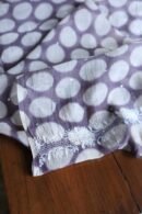 Grey & White Soft Cotton Printed Unstitched Kurta Dupatta Set with Chikankari & Sequin Work