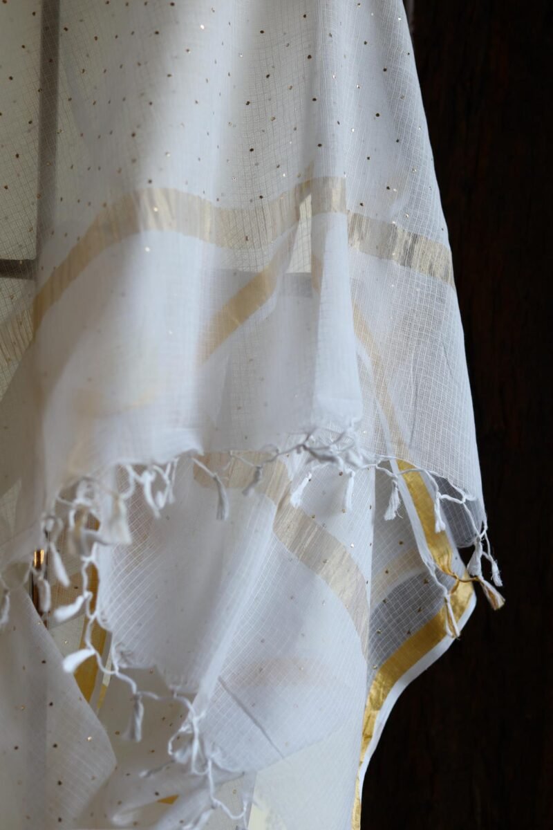 Kota Mukaish Kamdani Dupatta With Tissue Border