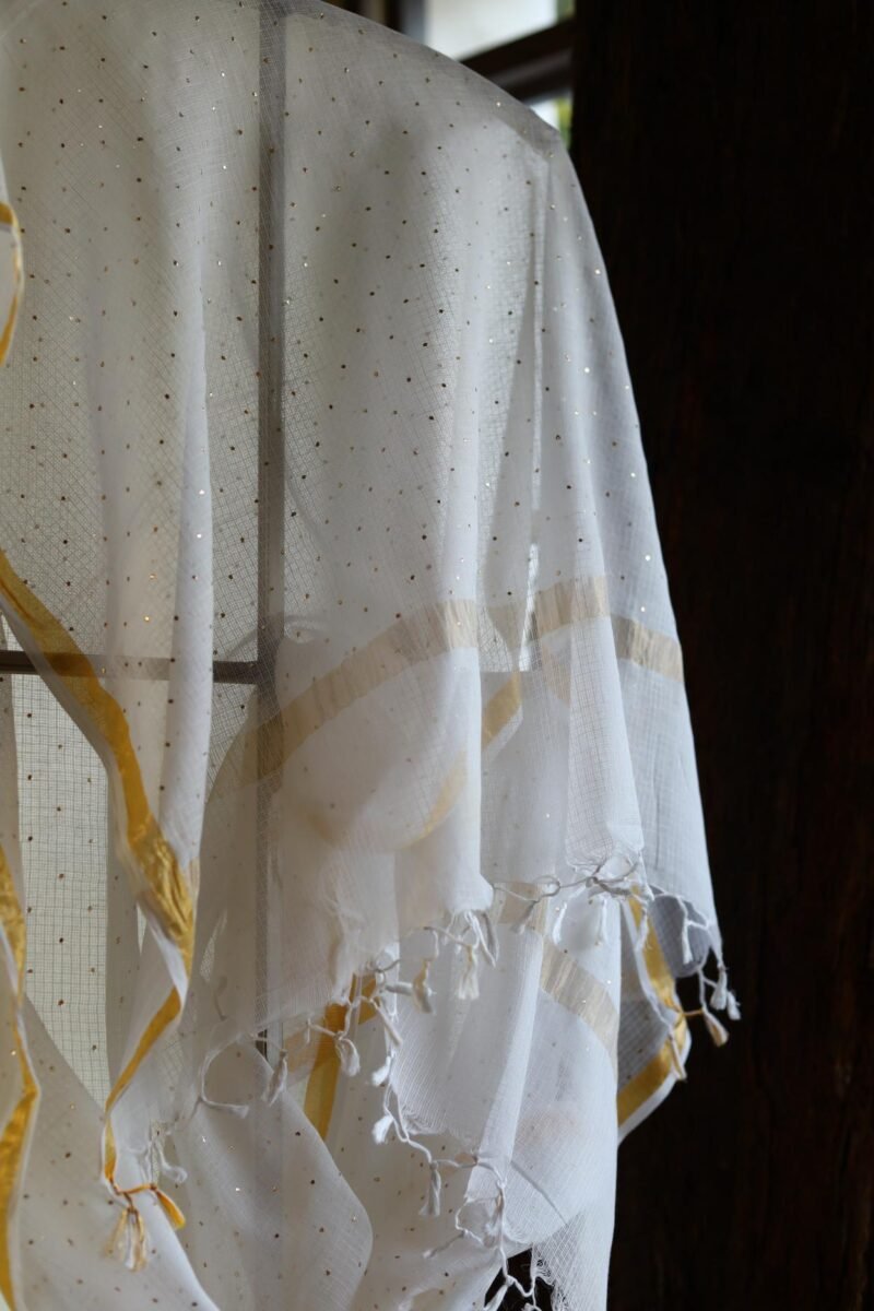 Kota Mukaish Kamdani Dupatta With Tissue Border