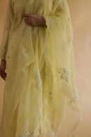 Lemon Yellow Jamdani X Chikankari Ready To Wear Kurta Dupatta Set
