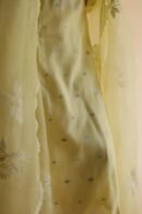 Lemon Yellow Jamdani X Chikankari Ready To Wear Kurta Dupatta Set