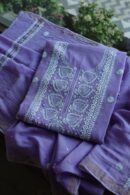 Mal Cotton Fine Chikankari With Kamdani Work Unstitched Fabric