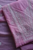 Mal Cotton Fine Chikankari With Kamdani Work Unstitched Fabric