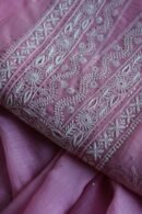 Mal Cotton Fine Chikankari With Kamdani Work Unstitched Fabric