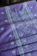 Mal Cotton Fine Chikankari With Kamdani Work Unstitched Fabric