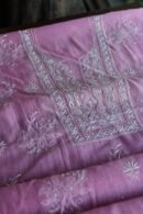 Mal Cotton Fine Chikankari With Kamdani Work Unstitched Fabric