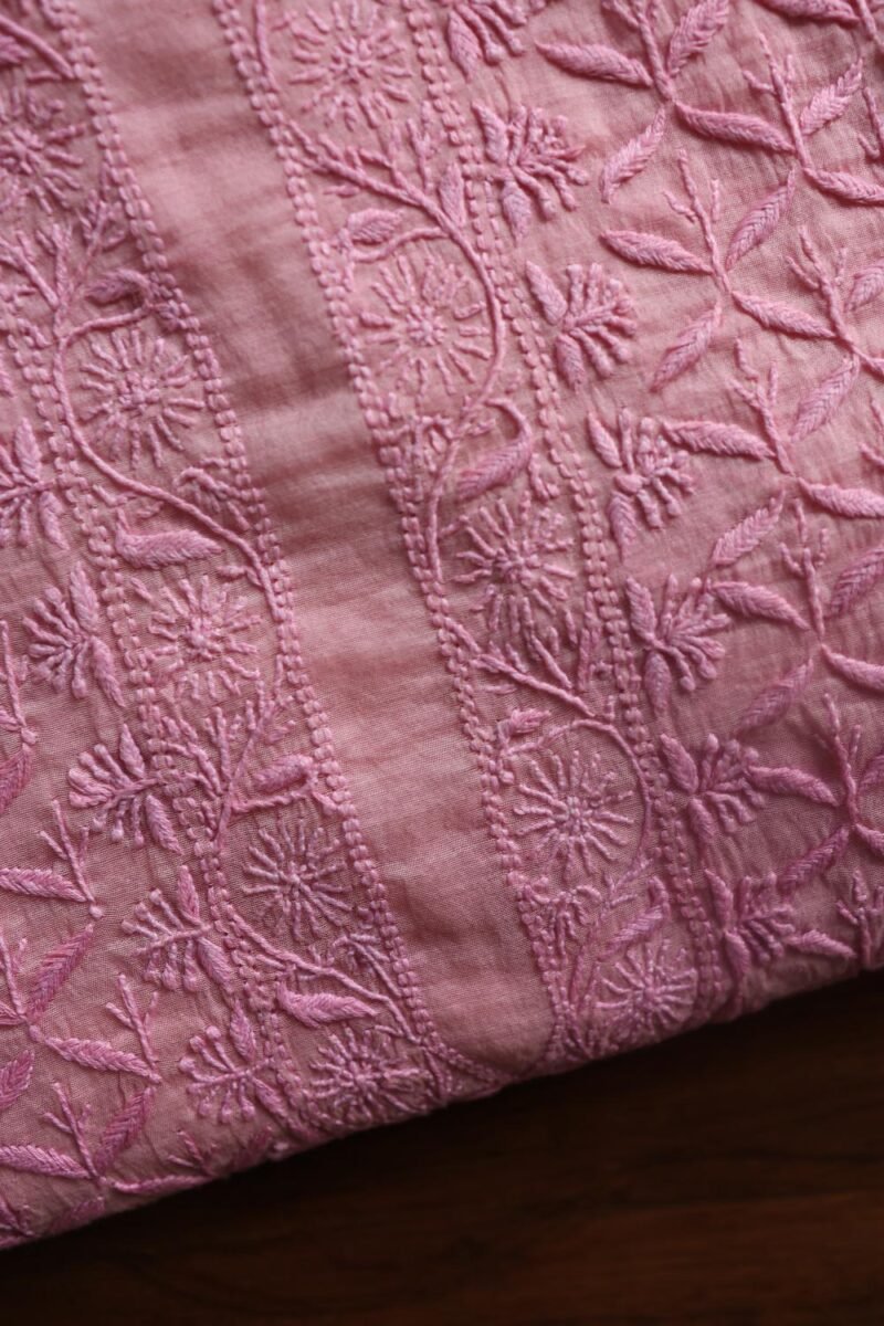 Malmal All Over Chikankari Mens Kurtas Fabrics