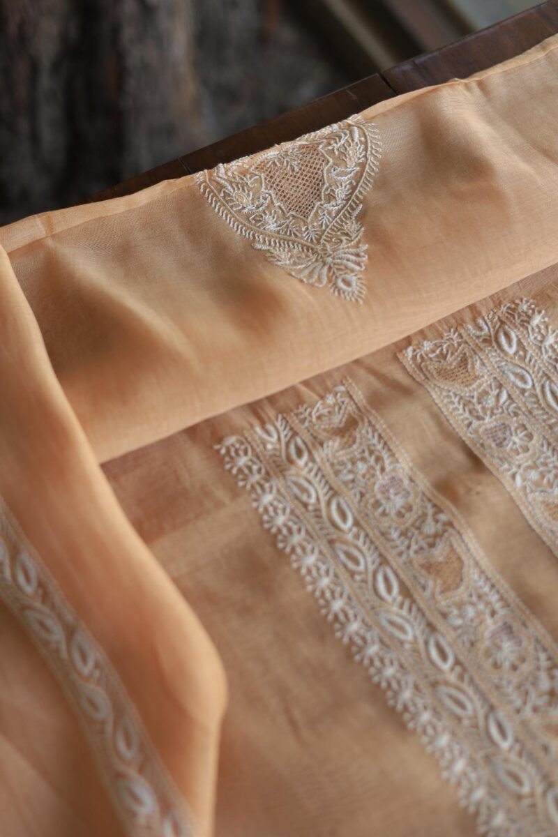Malmal Chikankari Men's Kurtas Fabrics