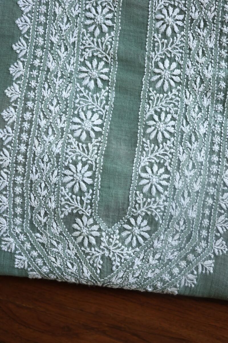 Malmal Chikankari Unstitched Men's Kurtas Fabrics
