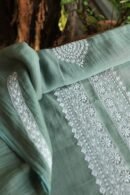 Malmal Chikankari Unstitched Men's Kurtas Fabrics