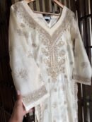 Mulberry Silk Resham Chikankari Ready To Wear Kurta