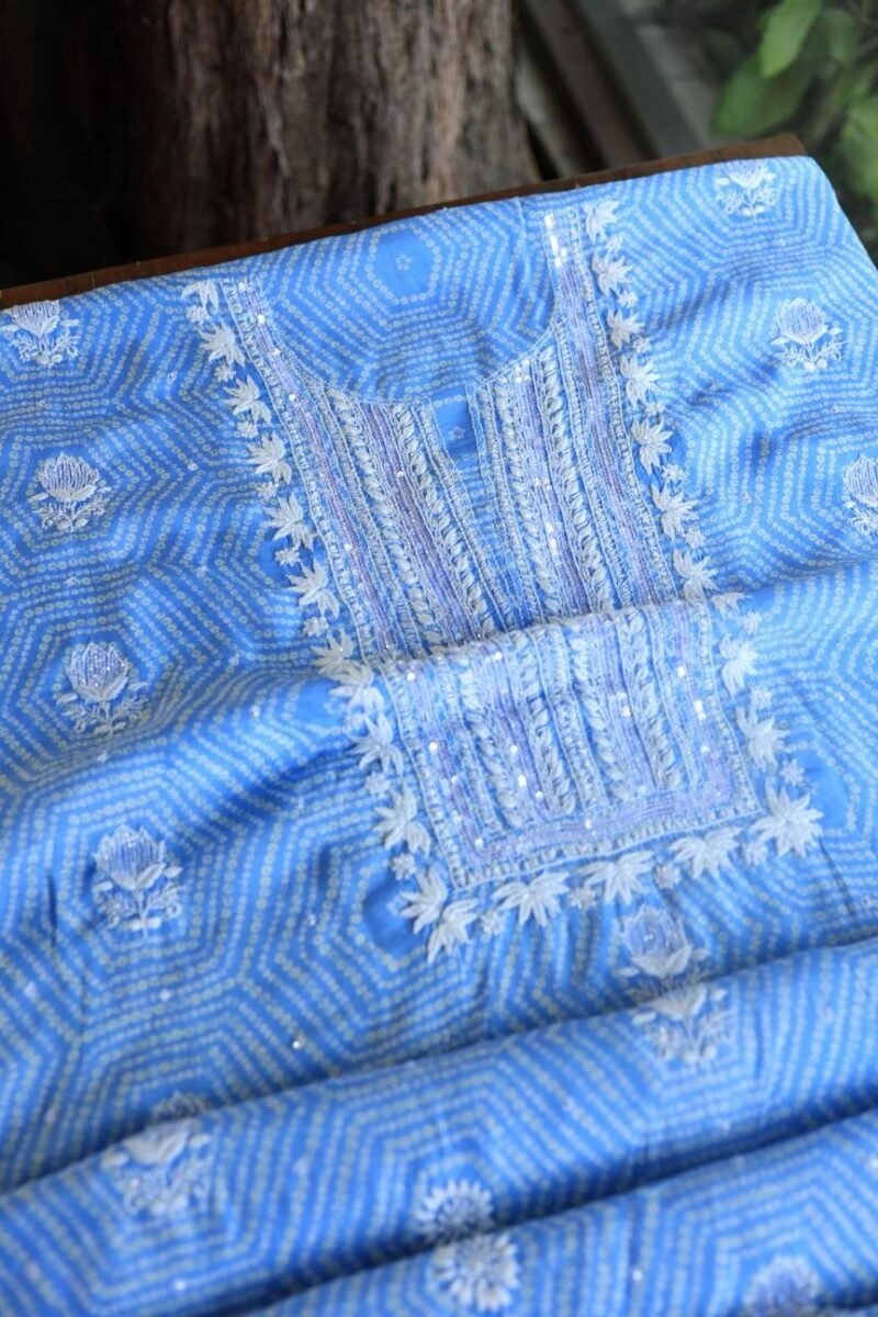 Muslin Chikankari Kurta Fabrics