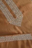 Mustard Malmal Chikankari Unstitched Men's Kurtas Fabrics