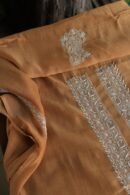Mustard Malmal Chikankari Unstitched Men's Kurtas Fabrics
