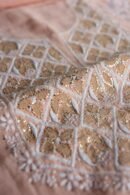 Peach Daraz Chanderi Chikankari Kurta Fabrics
