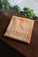 Peach Daraz Chanderi Chikankari Kurta Fabrics