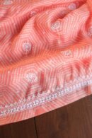 Peach Muslin Chikankari Kurta Fabrics