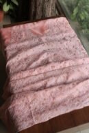 Peach Paper Tussar Resham Chikankari Unstitched Kurta Dupatta Set