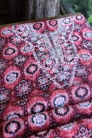 Pink & Black Soft Cotton Printed Unstitched Kurta Dupatta Set with Chikankari & Sequin Work