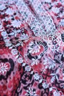 Pink & Black Soft Cotton Printed Unstitched Kurta Dupatta Set with Chikankari & Sequin Work